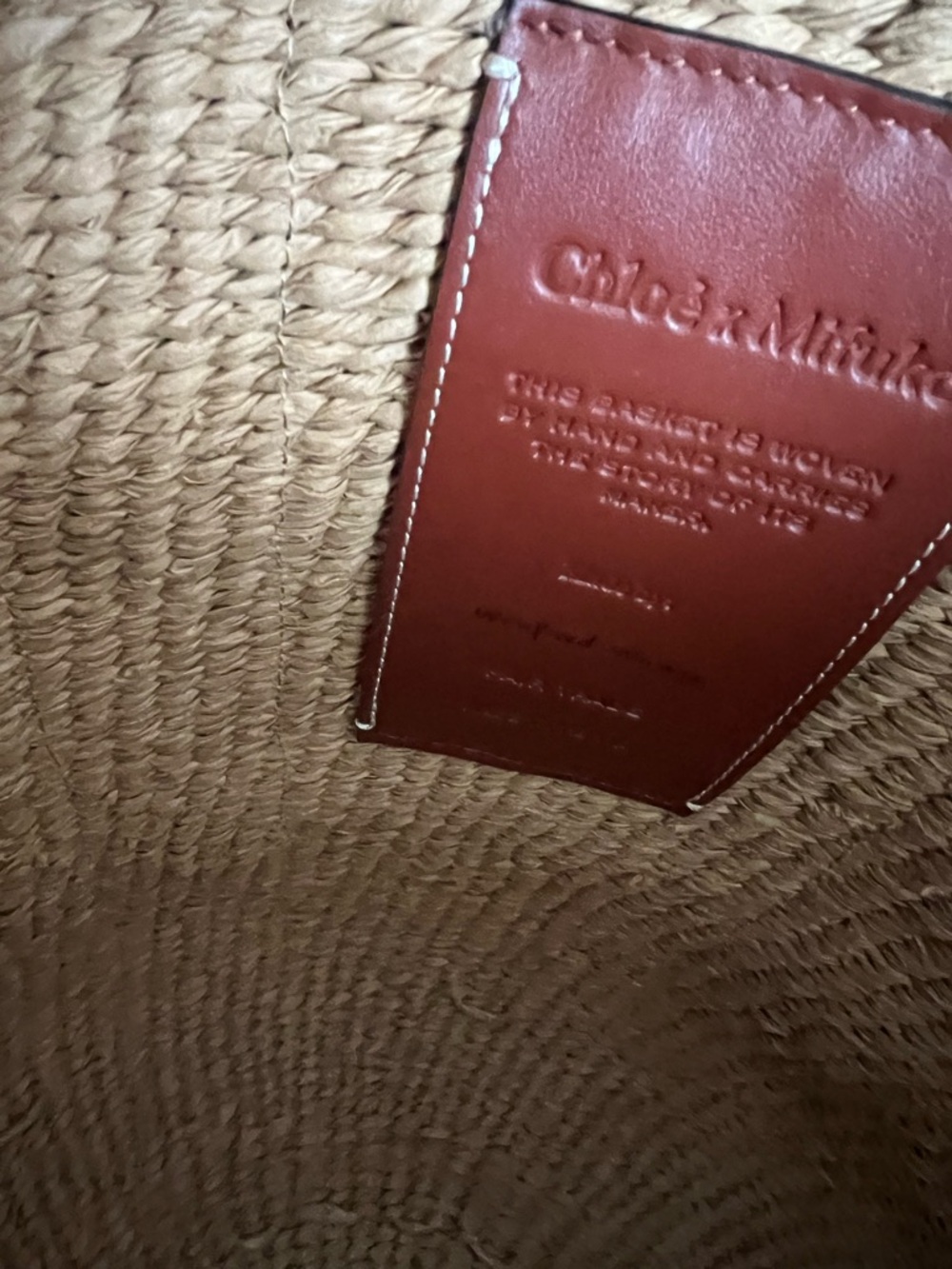 Chloe Woody Large Mifuko Basket Bag in Fair Trade Paper - Picture 5 of 11